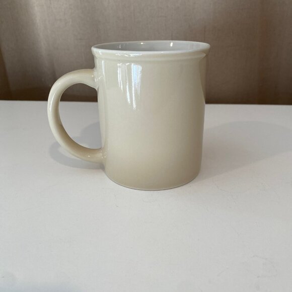 Vintage Vitro Beige Coffee Mug 3.5” Ceramic Retro Logo‎ Collectible - Picture 3 of 6